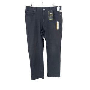 Lee Big & Tall Men's Extreme Motion Black Denim Jeans Size 44W 34L 44x34 New